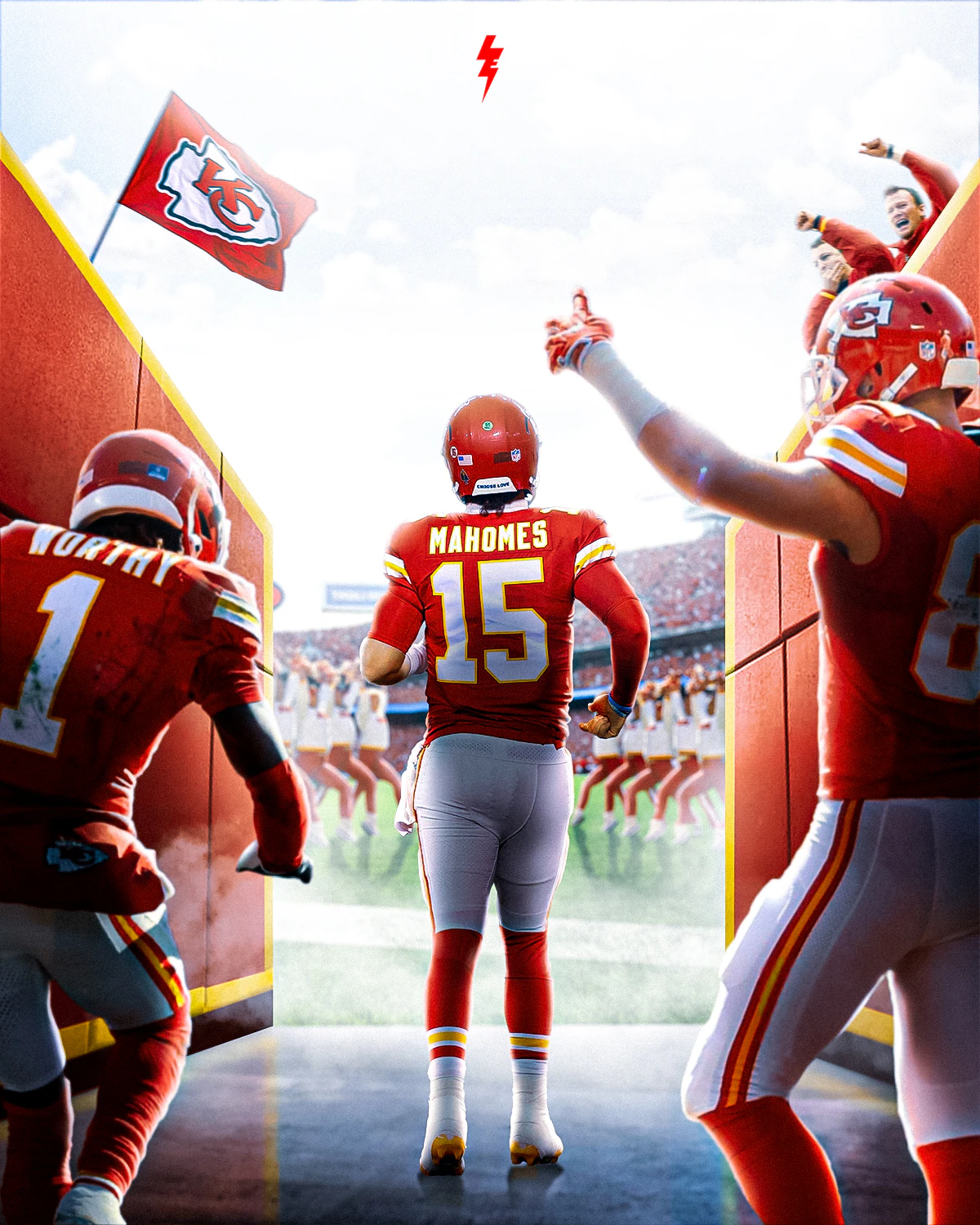Chiefs Mahomes Tunnel Entrance