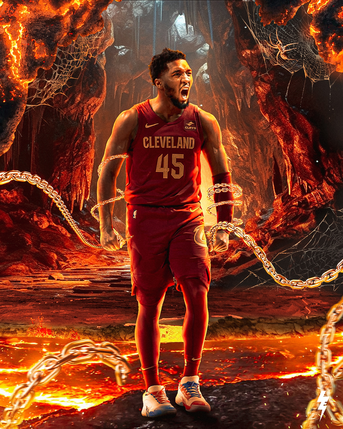 Donovan Mitchell Cavaliers Fire