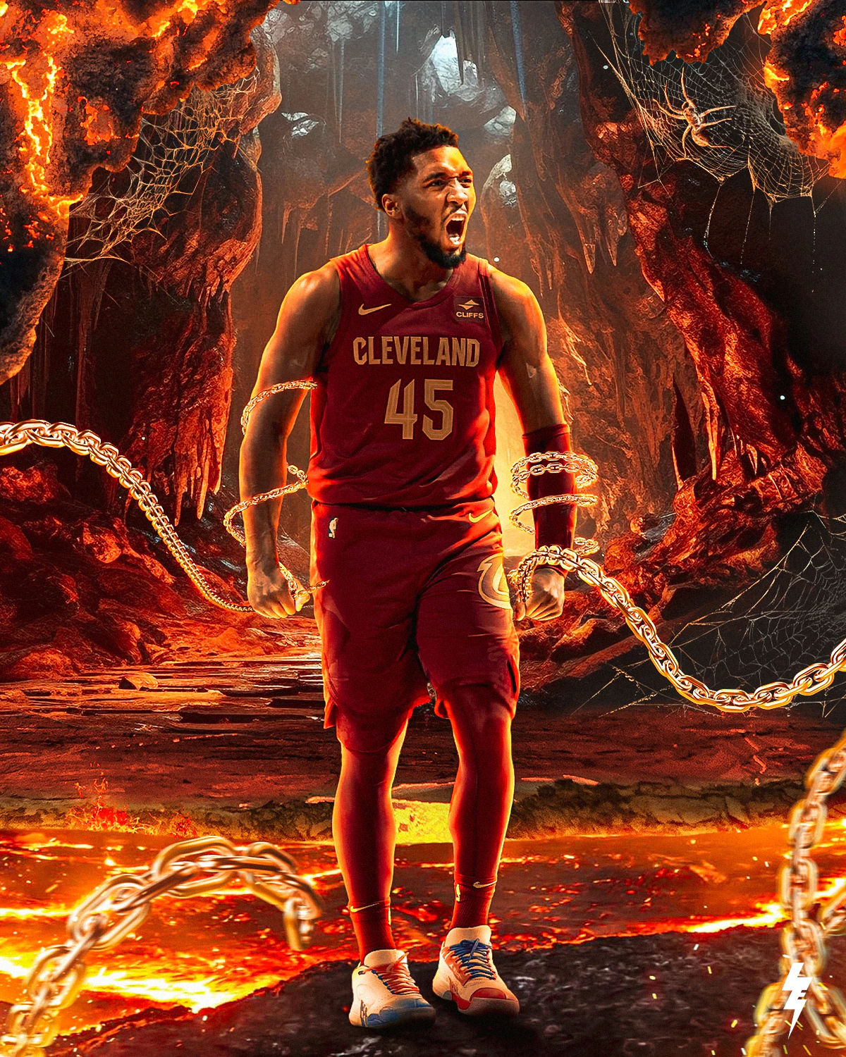 Donovan Mitchell Cavaliers Fire