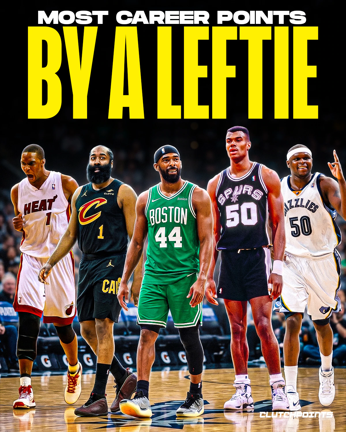 Most Career Points By A Leftie