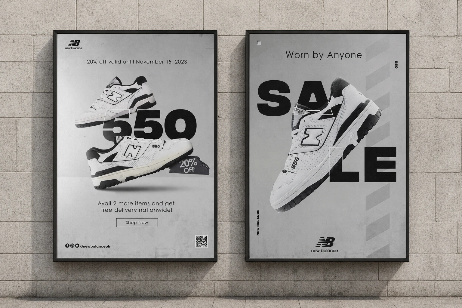 New Balance 550 Poster Campaign