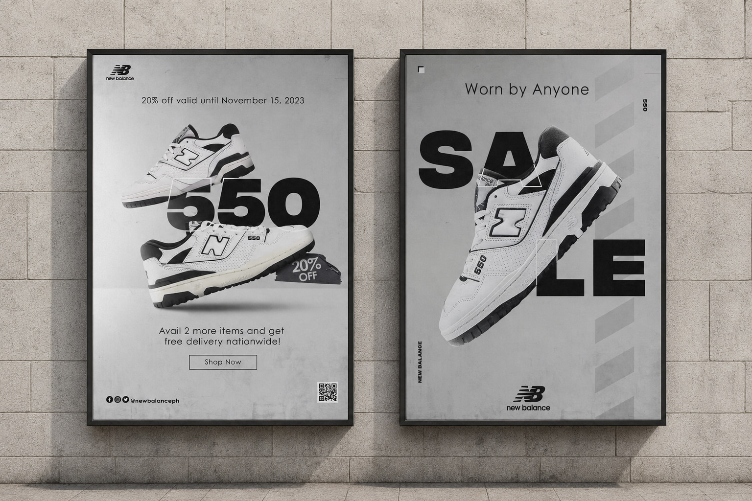 New Balance 550 Poster Campaign