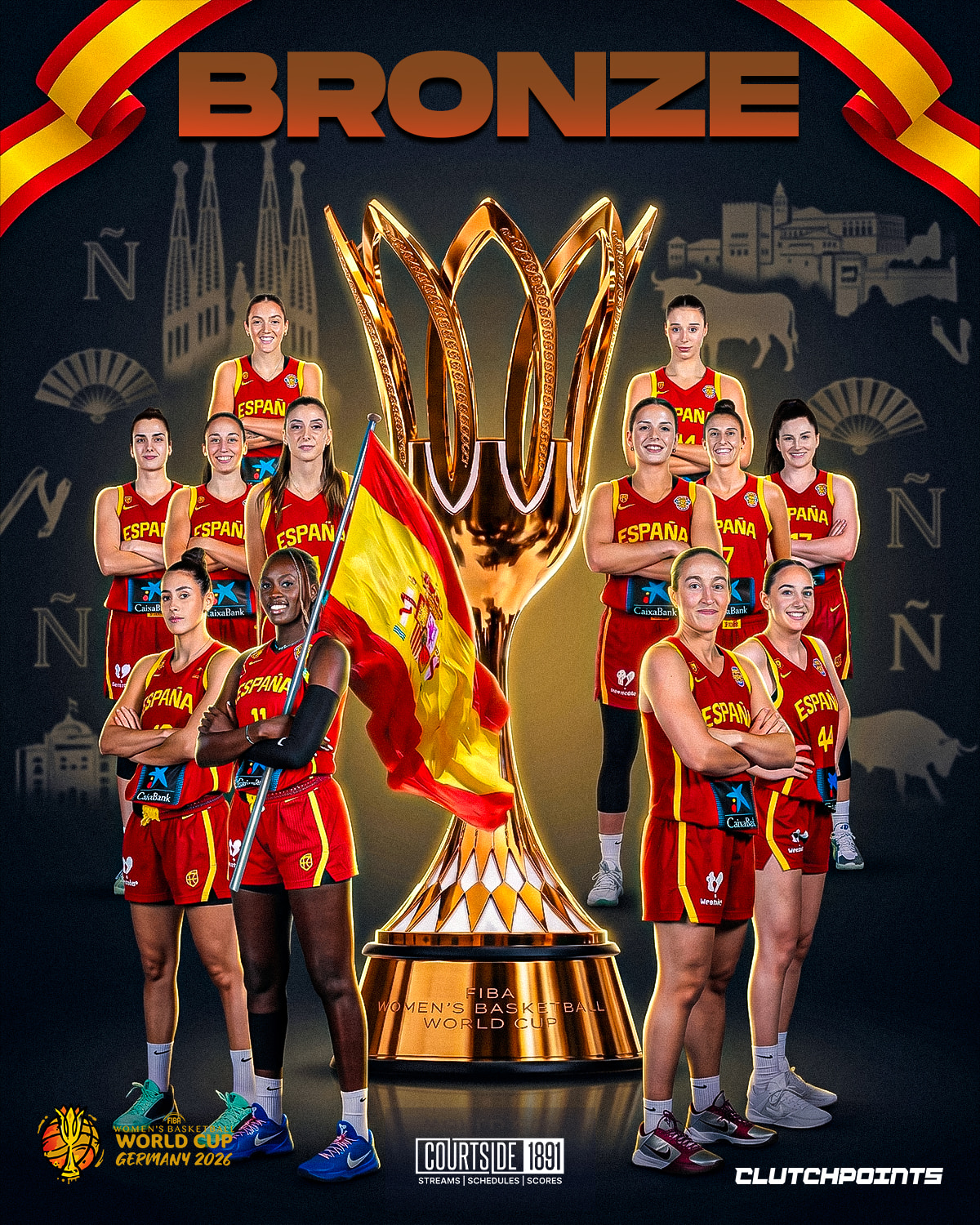 Spain Bronze At The World Cup
