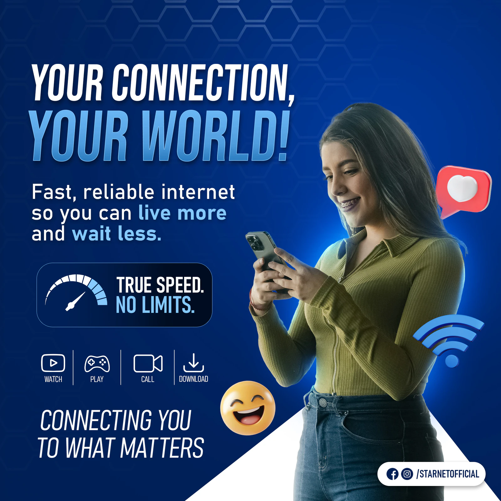 Starnet Internet Connection Ad