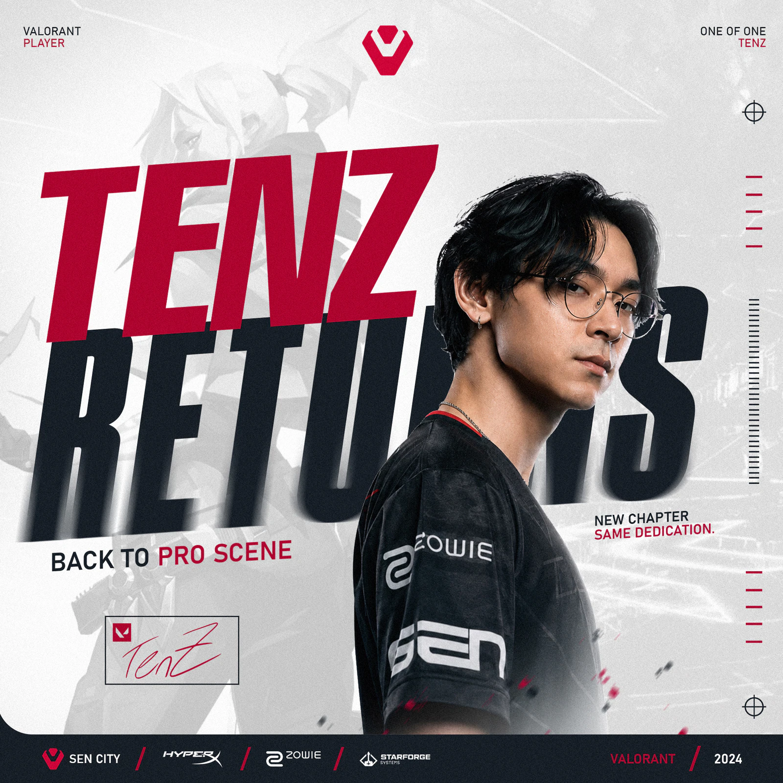 TenZ Returns Valorant Poster