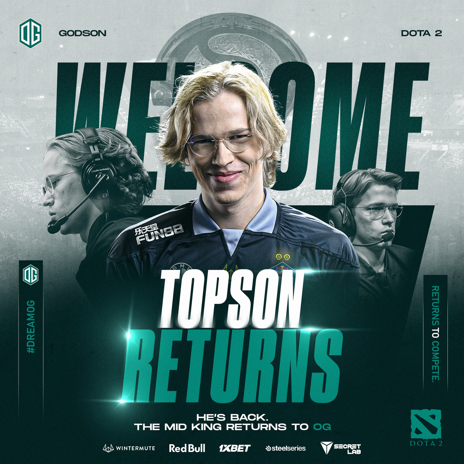 Topson Returns To OG Dota 2